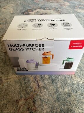 Multi-Purpose Glass Pitcher - Green